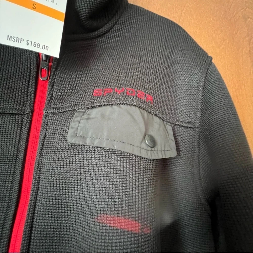 Spyder Set Zip Front Lined Fleece and Lightweight Pullover Hoody. NWT Sz Small